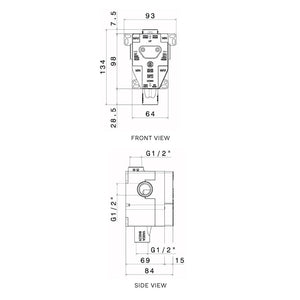 Newform Recessed Body for Wall Diverter Mixer