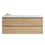Evo 1200 Wall Cabinet with Single Basin Ceramic Top