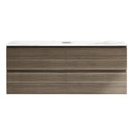 Evo 1200 Wall Cabinet with Jazz Bianco Marble Top Straight Edge