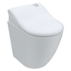 Ellisse II Wall Faced Pan Rimless with Aqua Bidet Seat (Bottom Inlet) - Toilets