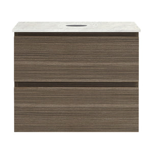 Evo + MyTop 600 Wall Cabinet Tabacco with Porcelain Top