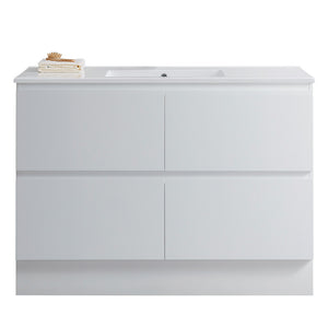 Pure Bianco 1200 Floor Cabinet with Single Ceramic Top