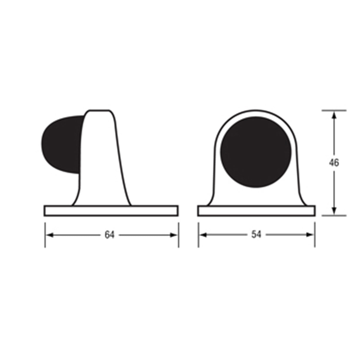 Triangular Door Stop PARISI Doorware