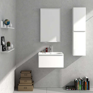 Flow 600 Wall Cabinet with Wash Basin - Vanity Cabinets