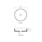 Fino Round Solid Surface 38 Wash Basin - Bathroom Furniture