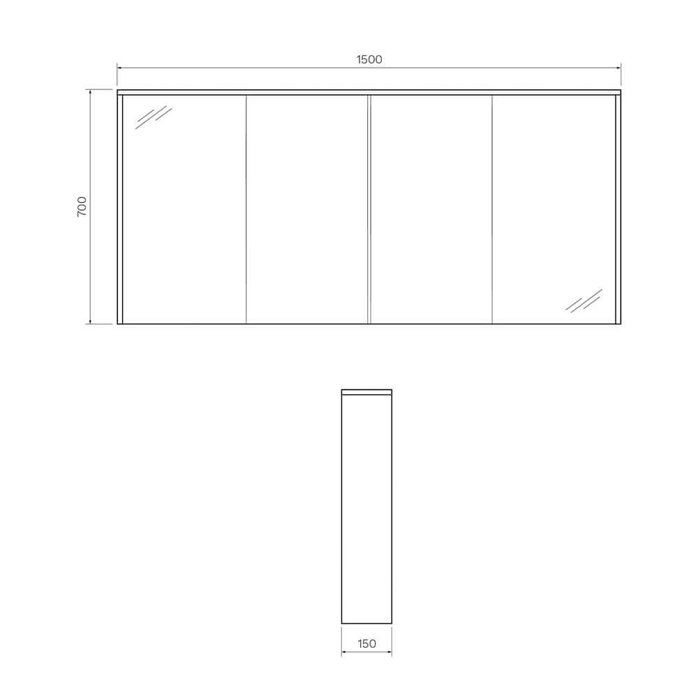 Look 1500 Mirror PARISI Mirror Storage