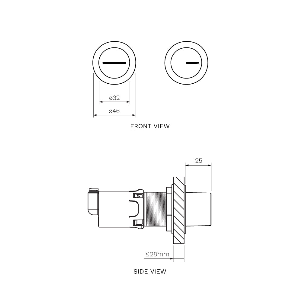 Remote Twin Accessible Raised Button Set for PA111/PA121 - Toilets