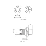 Remote Twin Accessible Raised Button Set for PA111/PA121 - Toilets