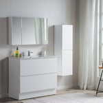 Pure Bianco 1000 Floor Cabinet with Ceramic Top - Vanity Cabinets