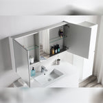 Pure Bianco 1200 Mirror Cabinet - Mirror Storage