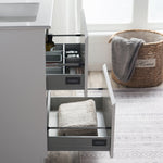 Pure Bianco 600 Floor Cabinet with Ceramic Top - Vanity Cabinets