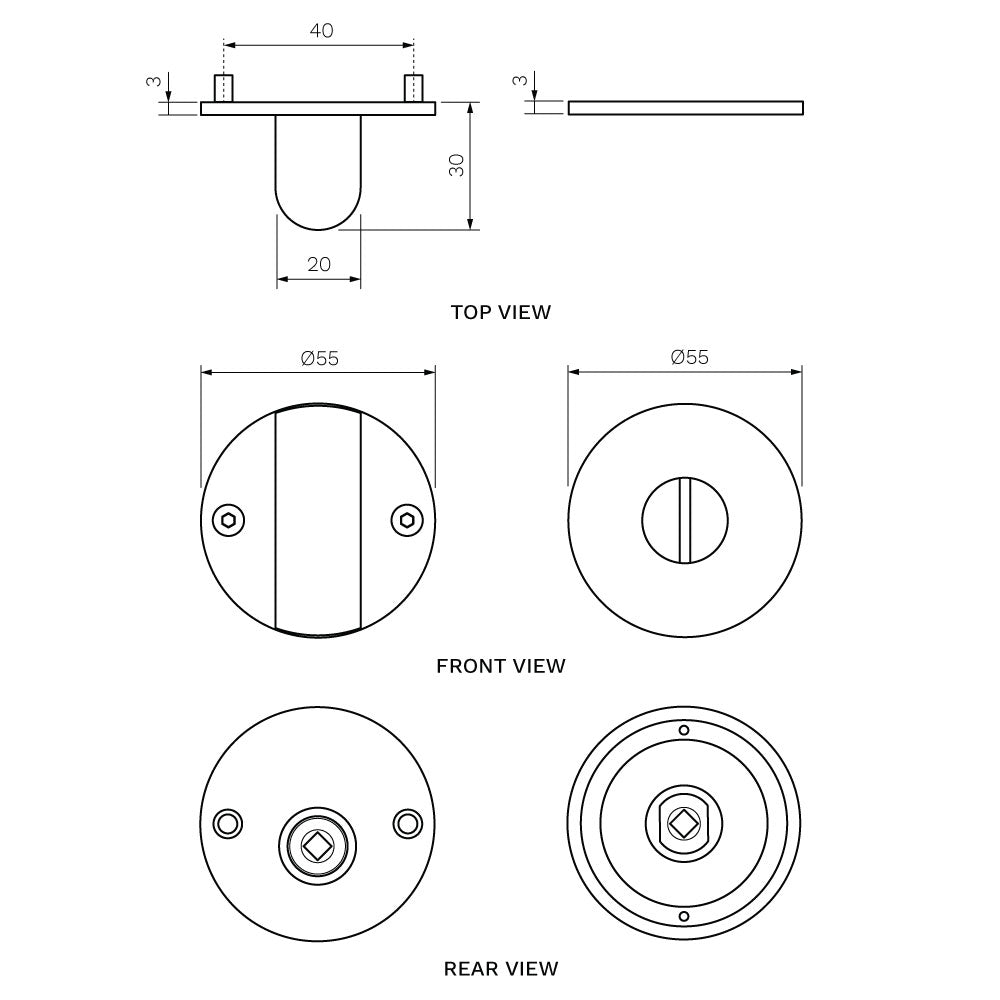 Stella Turn Snib with Emergency Release Escutcheon