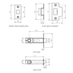 Passage Latch 60mm