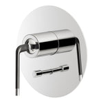 O'Rama Wall Diverter Mixer with Black Handle