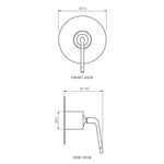 O'Rama Wall Mixer with Black Handle