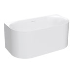 Linfa 1400 Back-to-Wall Freestanding Bath with Overflow