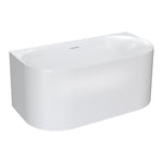 Linfa 1400 Back-to-Wall Freestanding Bath with Overflow