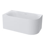 Linfa 1400 Corner Left Side Freestanding Bath with Overflow