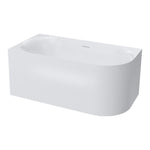 Linfa 1400 Corner Left Side Freestanding Bath with Overflow