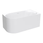 Linfa 1400 Corner Right Side Freestanding Bath with Overflow