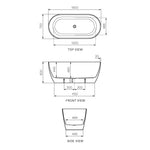 Elli II 1500 Freestanding Bath