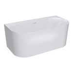 Linfa 1500 Back-to-Wall Freestanding Bath with Overflow