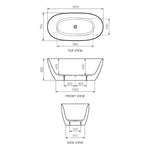 Ellisse 1500 Freestanding Bath