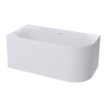 Linfa 1500 Corner Left Side Freestanding Bath with Overflow