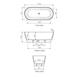 Elli II 1700 Freestanding Bath