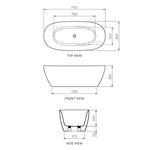 Ellisse 1700 Freestanding Bath