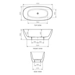 Ellisse 1700 Freestanding Bath
