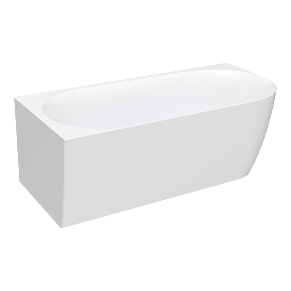 Ellisse 1700 Wall Faced Freestanding Bath (Right Hand Curve)