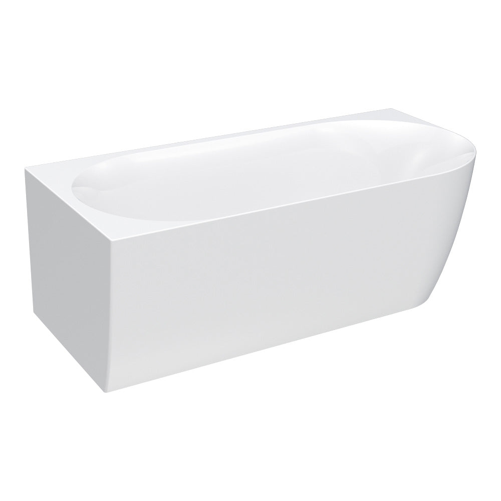 Ellisse 1700 Wall Faced Freestanding Bath (Right Hand Curve)