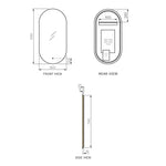 Abbraccio 1200 Vertical Mirror 1200x600