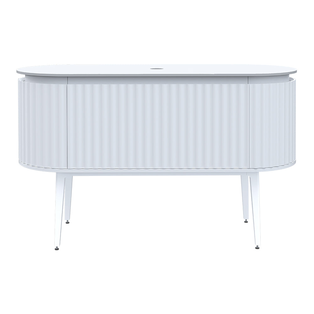 Abbraccio 1400 Wall Cabinet with Legs Matt White with Porcelain Top