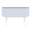 Abbraccio 1400 Wall Cabinet with Legs Matt White with Porcelain Top