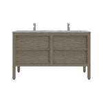 Arrivo 1400 Floor Cabinet with Marble Top and Double Wash Basin