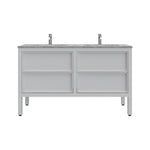 Arrivo 1400 Floor Cabinet with Marble Top and Double Wash Basin