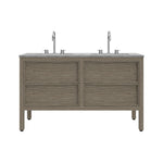 Arrivo 1400 Floor Cabinet with Marble Top and Double Wash Basin