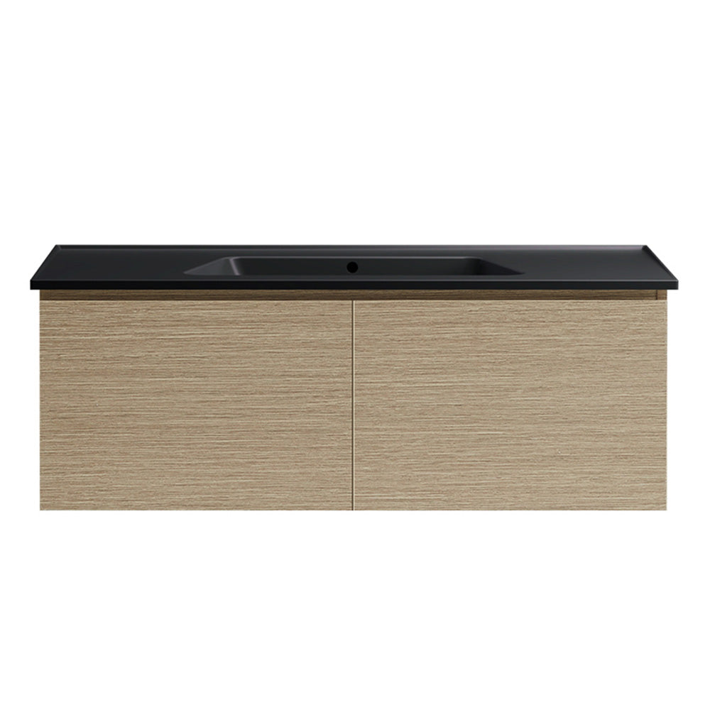 Bloom 1200 Wall Cabinet Sand Plus with Italian Ceramic Wash Basin