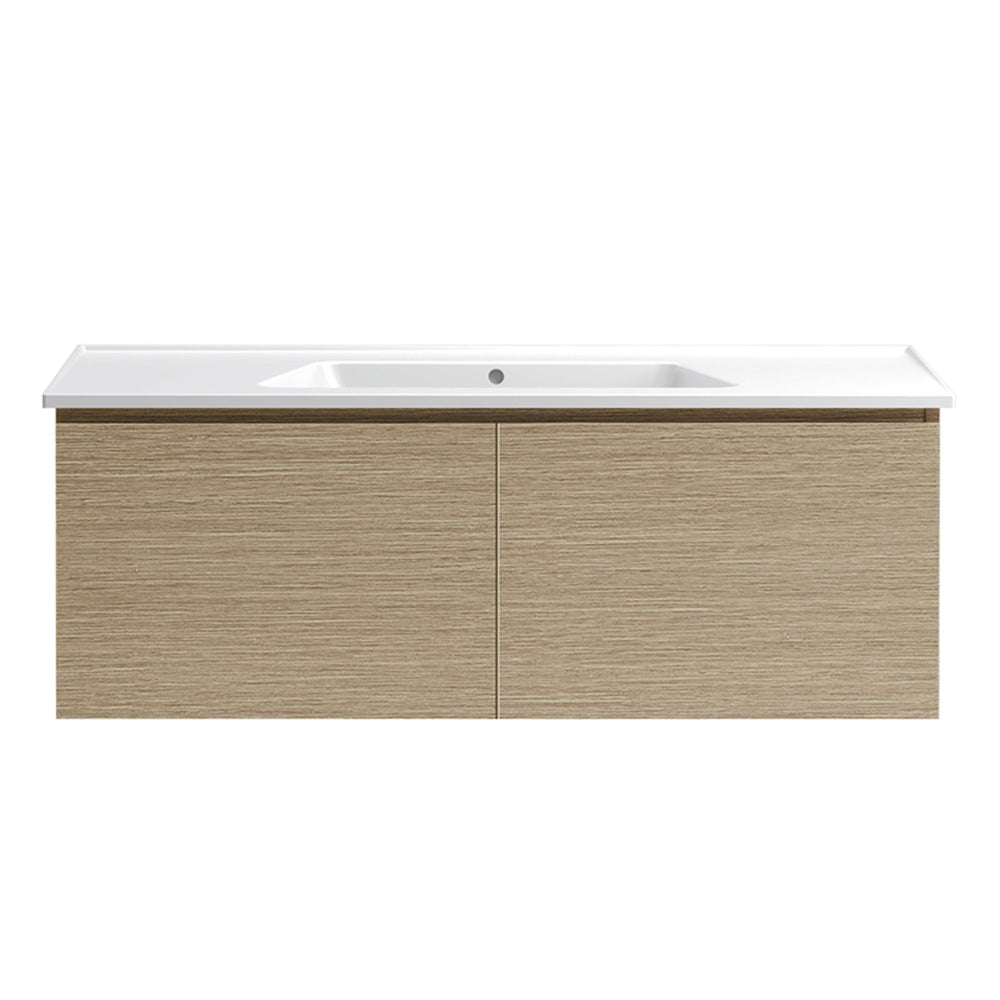 Bloom 1200 Wall Cabinet Sand Plus with Italian Ceramic Wash Basin