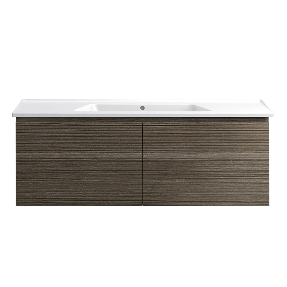 Bloom 1200 Wall Cabinet Tabacco with Italian Ceramic Wash Basin