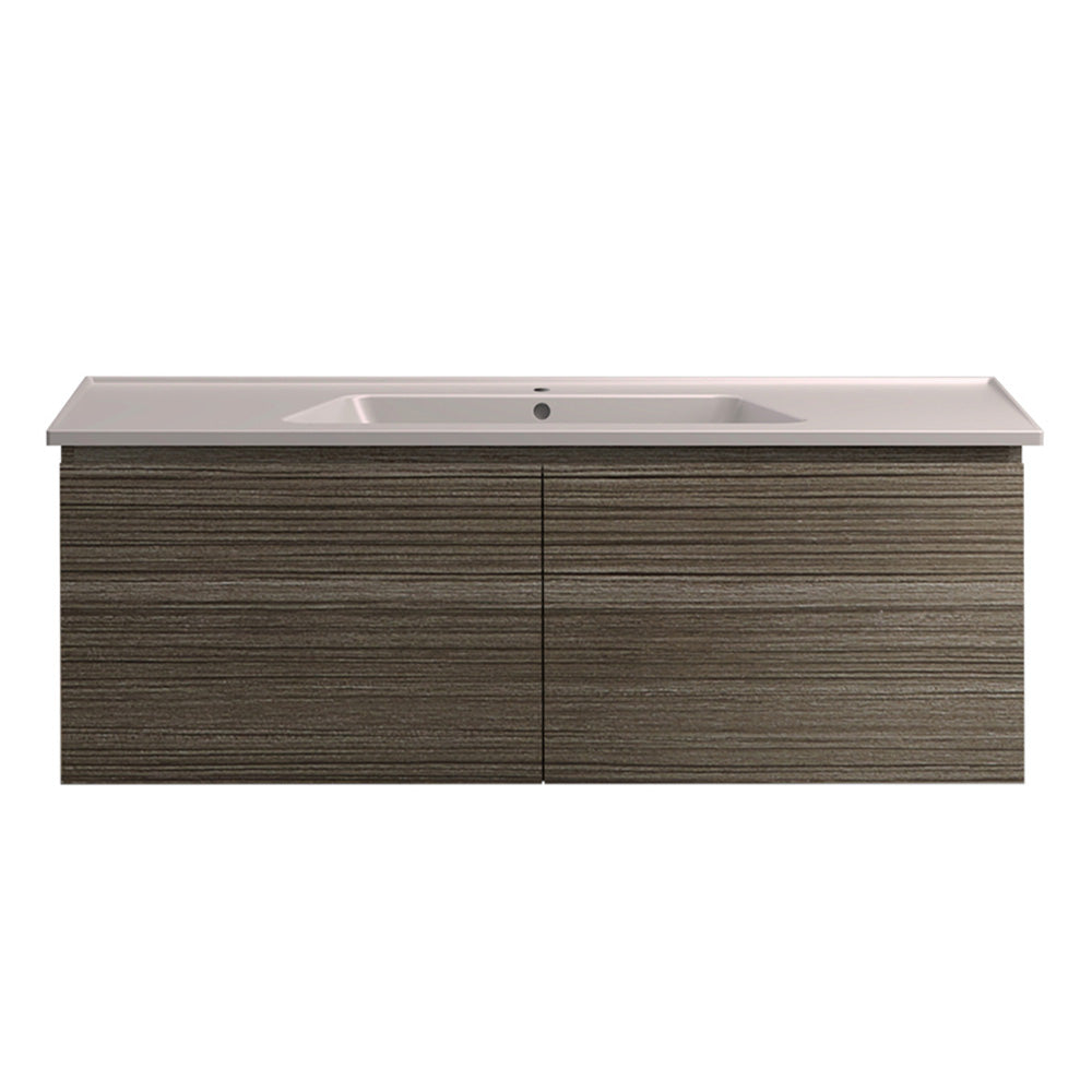 Bloom 1200 Wall Cabinet Tabacco with Italian Ceramic Wash Basin