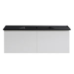 Bloom 1200 Wall Cabinet Matt White with Italian Ceramic Wash Basin