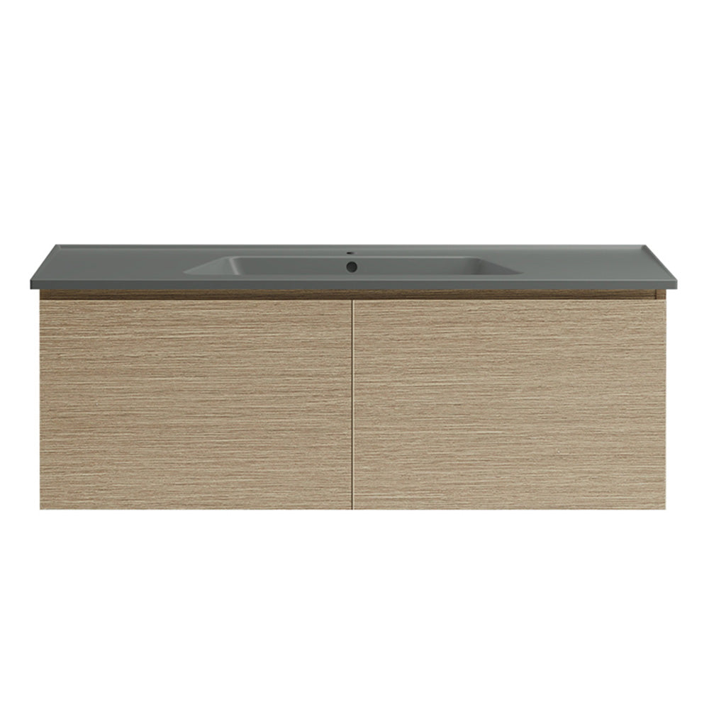 Bloom 1200 Wall Cabinet Sand Plus with Italian Ceramic Wash Basin