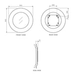 Boa Handmade 90cm Round Mirror