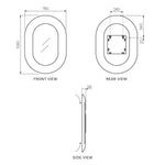 Boa Handmade 106cm Oval Mirror