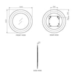 Boa Handmade 100cm Round Mirror