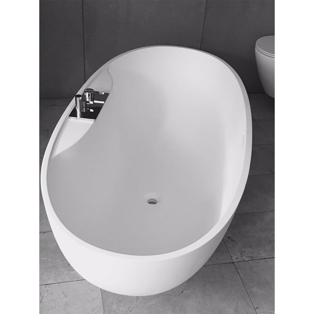 Loop 1700 Freestanding Stonetec Bath with Integrated Tap Set