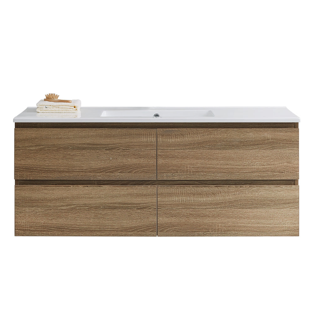 Evo 1200 Wall Cabinet with Single Basin Ceramic Top